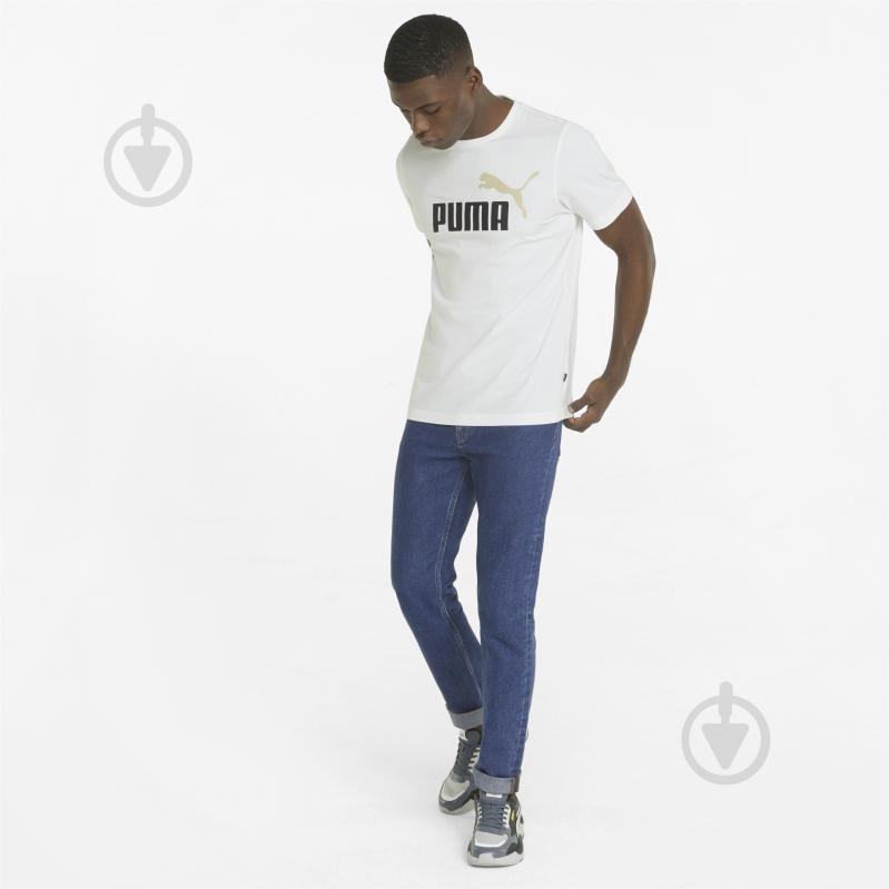 Футболка Puma ESS+ 2 Col Logo Tee 58675952 р.M белый - фото 3