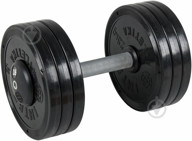 Гантель InterAtletika ST550.16 16 кг черный - фото 1 Гантель InterAtletika ST550.16 16 кг черный - фото 1