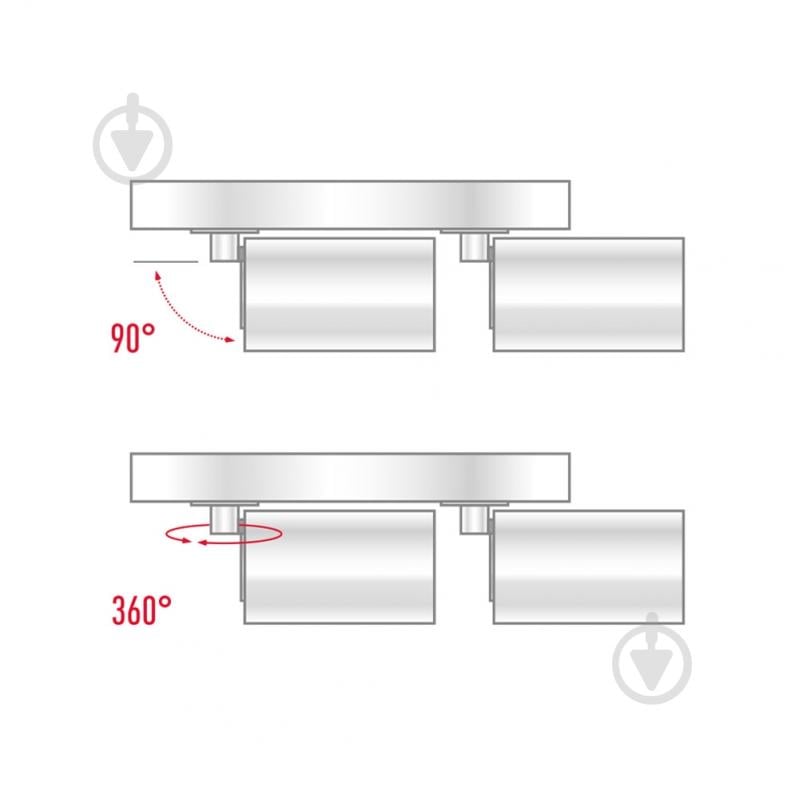 Спот Maxus 2xGU10 білий 2-MAX-SL-GU10-WH - фото 4