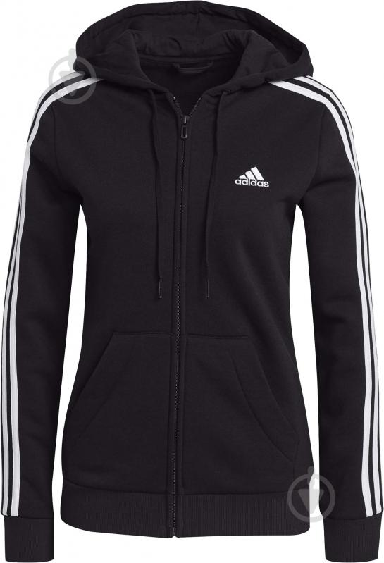 Джемпер Adidas W 3S FL FZ HD GM5567 р. 2XL чорний - фото 4