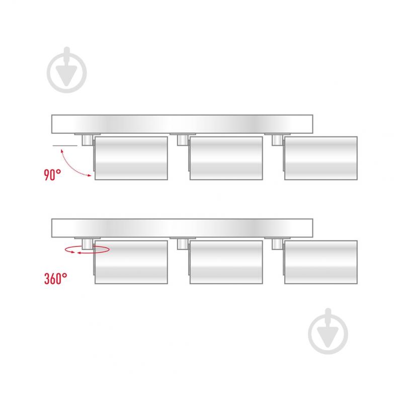 Спот Maxus 3xGX10 белый 3-MAX-SL-GU10-WH - фото 4