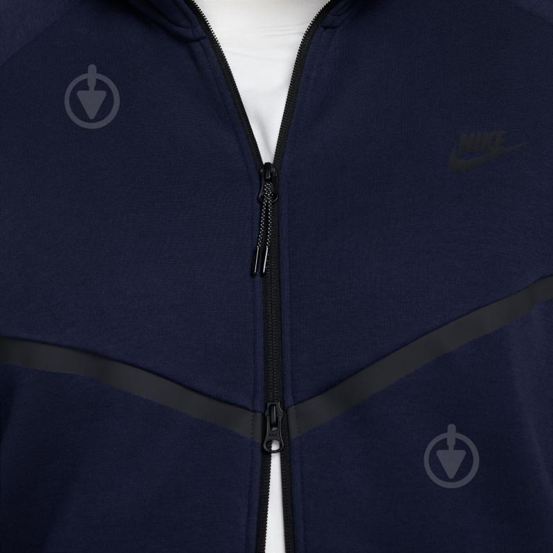 Джемпер M NK TCH FLC FZ WR HOODIE HV0949-451 р.XL темно-синий - фото 17