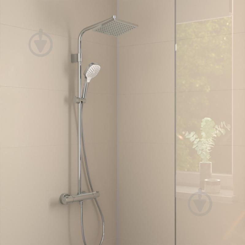 Душевая система Hansgrohe MOVENTA E 230 1jet EcoSmart Showerpipe с термостатом - фото 2