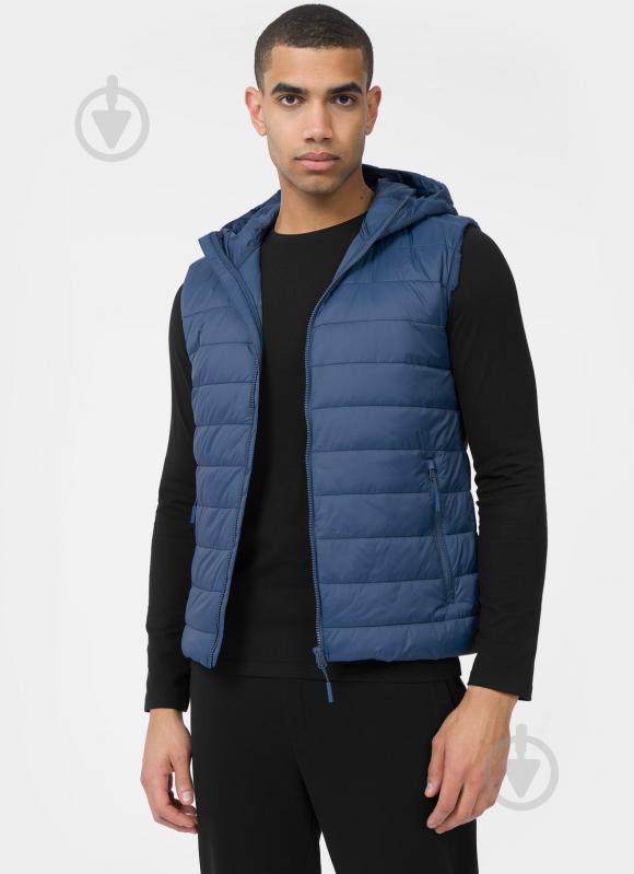 Жилет 4F VEST JACKET M017 4FSS23TVJAM017-32S р.S синий - фото 1 Жилет 4F VEST JACKET M017 4FSS23TVJAM017-32S р.S синий - фото 1