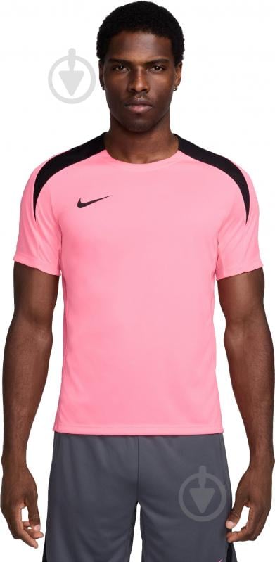 Футболка Nike M NK DF STRK TOP SS FN2399-628 р.L рожевий - фото 1