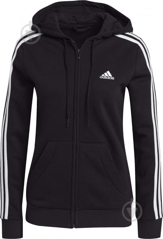 Джемпер Adidas W 3S FL FZ HD GM5567 р. XL черный - фото 3