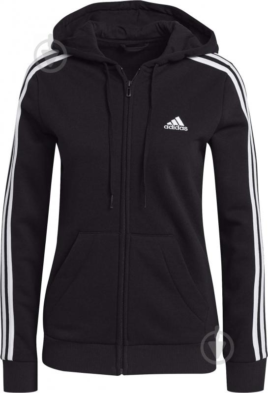 Джемпер Adidas W 3S FL FZ HD GM5567 р. XL черный - фото 4