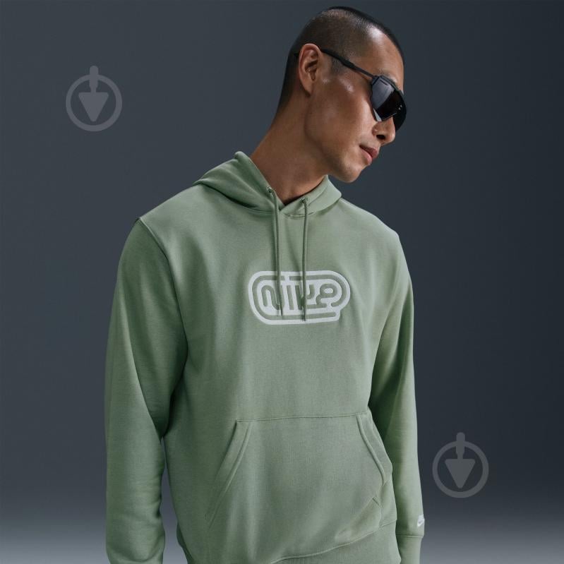 Джемпер Nike M NK CLUB FT HOODIE FONT GX HJ2506-370 р.XL хакі - фото 9 Джемпер Nike M NK CLUB FT HOODIE FONT GX HJ2506-370 р.XL хакі - фото 9