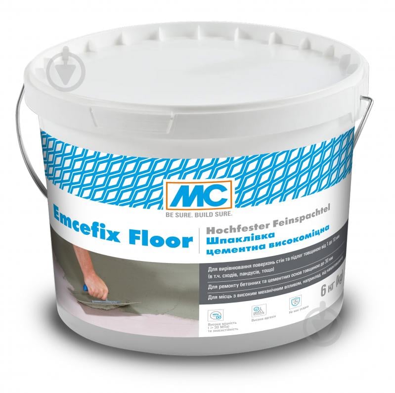 Шпаклівка MC-Bauchemie цементна високоміцна Emcefix Floor - фото 1