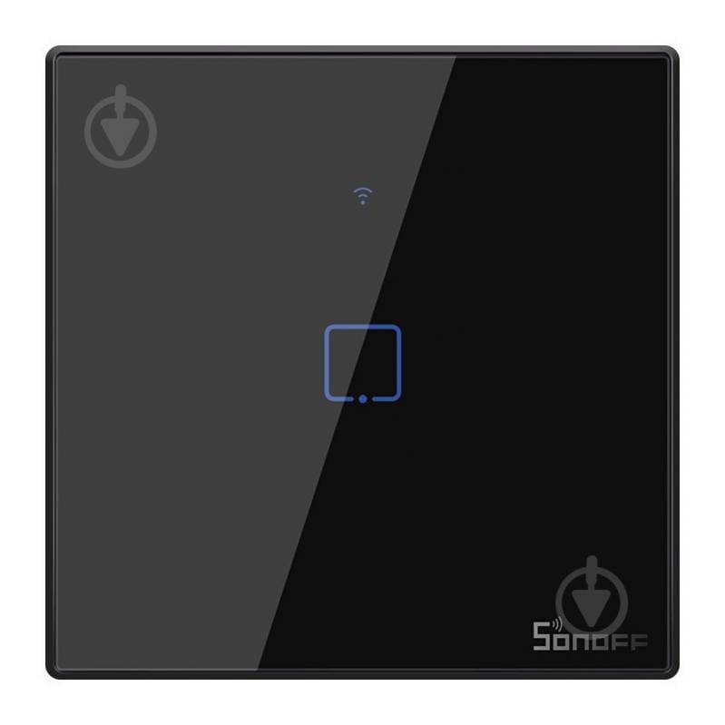 Умный выключатель Sonoff T3EU1C-TX черный - фото 1