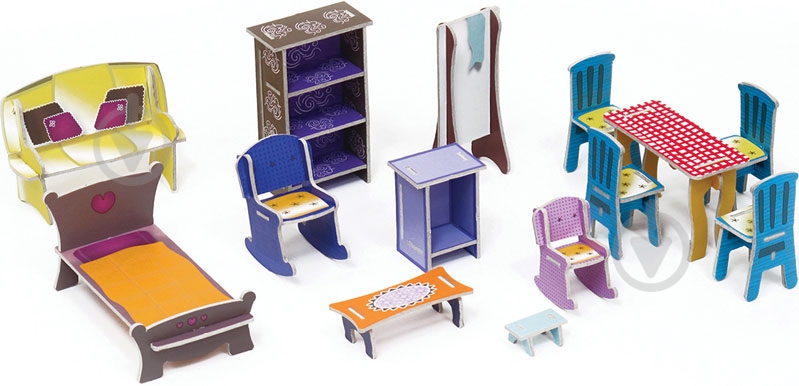 3D-конструктор Krooom Кукольный дом Мелроуз K-216 - фото 1 3D-конструктор Krooom Кукольный дом Мелроуз K-216 - фото 1