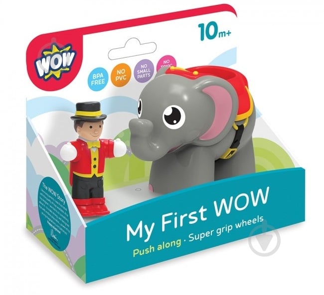 Игрушка WOW TOYS Цирковой слон 10418 - фото 1