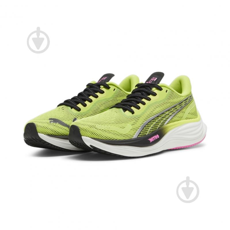 Кроссовки женские Puma VELOCITY NITRO 3 PSYCHEDELIC RUSH WNS 38008101 р.40,5 зеленые - фото 1