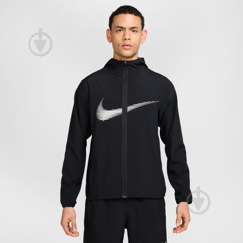 Вітрівка Nike M NK DF FORM HD JKT SWOOSH HJ3071-010 р.XL чорний - фото 1