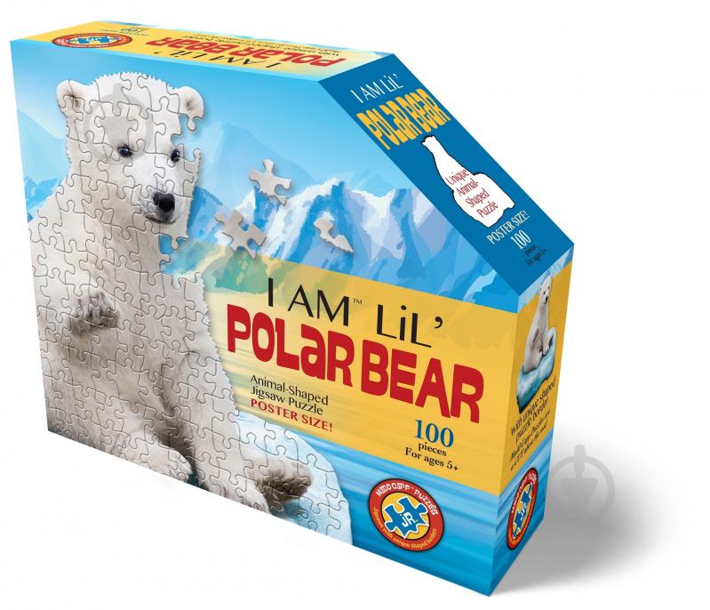 Пазл I AM Полярний ведмідь (100 шт.) 4010 - фото 1 Пазл I AM Полярний ведмідь (100 шт.) 4010 - фото 1