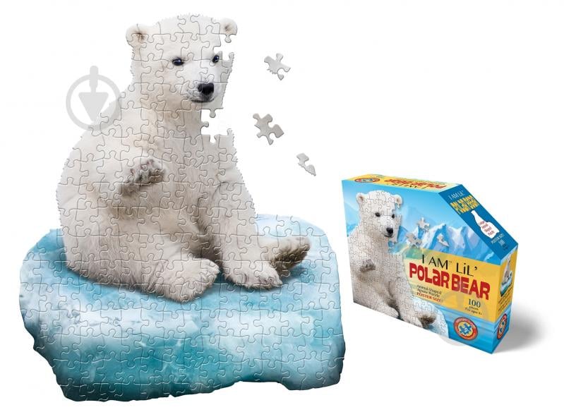 Пазл I AM Полярний ведмідь (100 шт.) 4010 - фото 2 Пазл I AM Полярний ведмідь (100 шт.) 4010 - фото 2