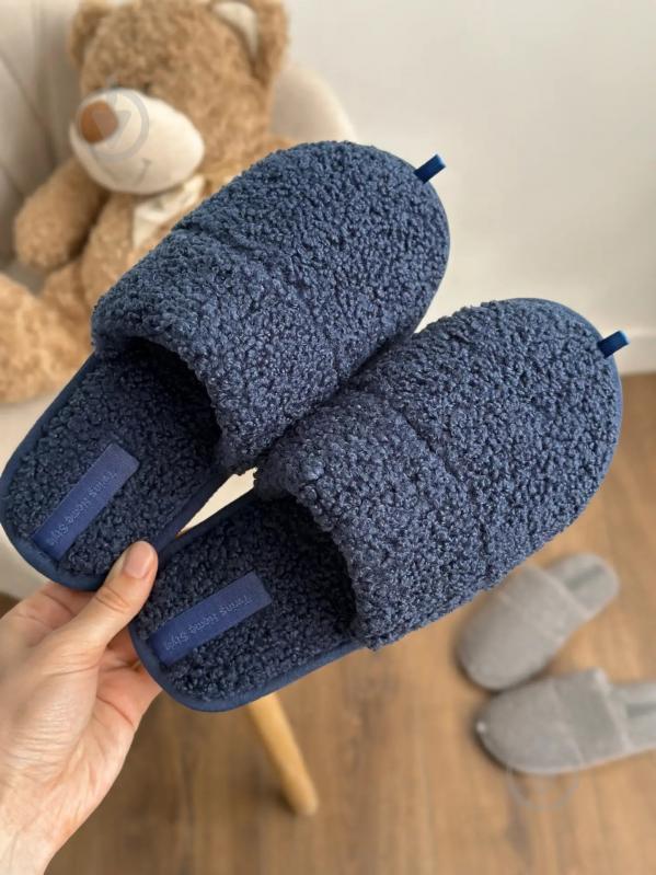 Тапочки детские Twins TEDDI р.34-35 темно-синий 10411 - фото 3 Тапочки детские Twins TEDDI р.34-35 темно-синий 10411 - фото 3