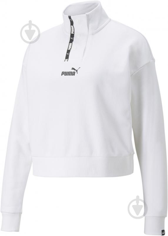 Свитшот Puma Power Half-Placket Crew 84712402 р. S белый - фото 4