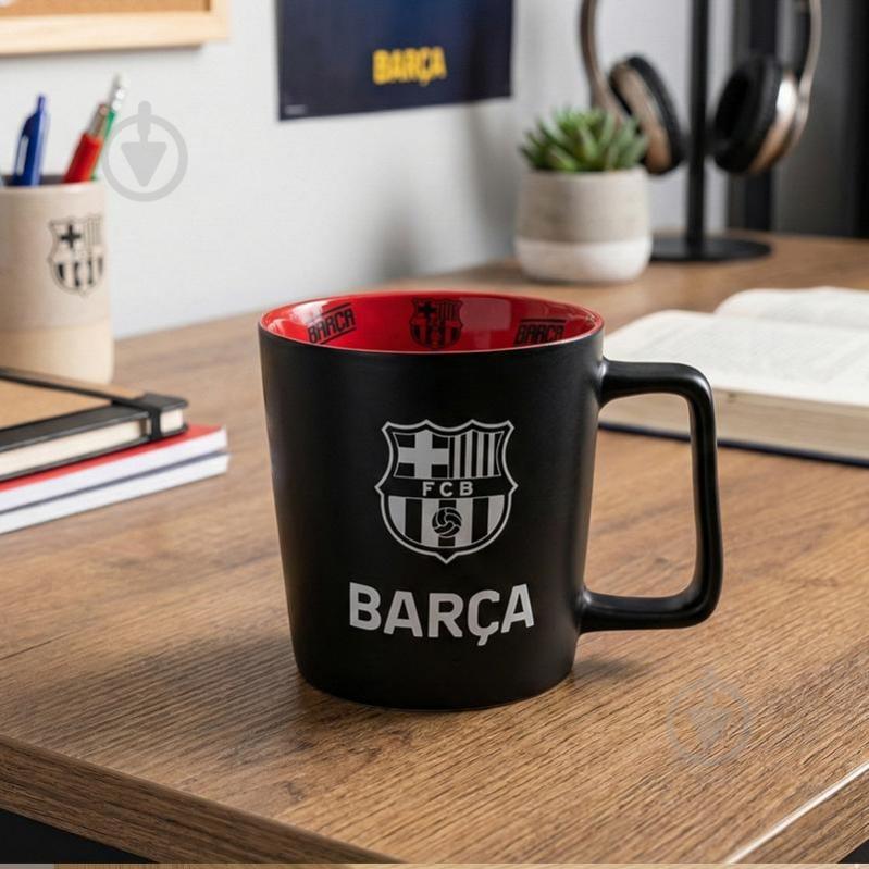 Чашка KITE FC Barcelona 390 мл BC25-212 чорний із малюнком - фото 5