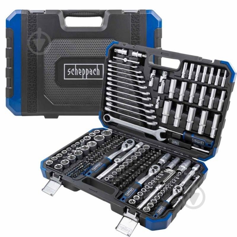 Набор ручного инструмента Scheppach 1/4'', 3/8'', 1/2''(6гр.) (4-32мм) 218 шт. SCH-38841+2 - фото 3 Набор ручного инструмента Scheppach 1/4'', 3/8'', 1/2''(6гр.) (4-32мм) 218 шт. SCH-38841+2 - фото 3