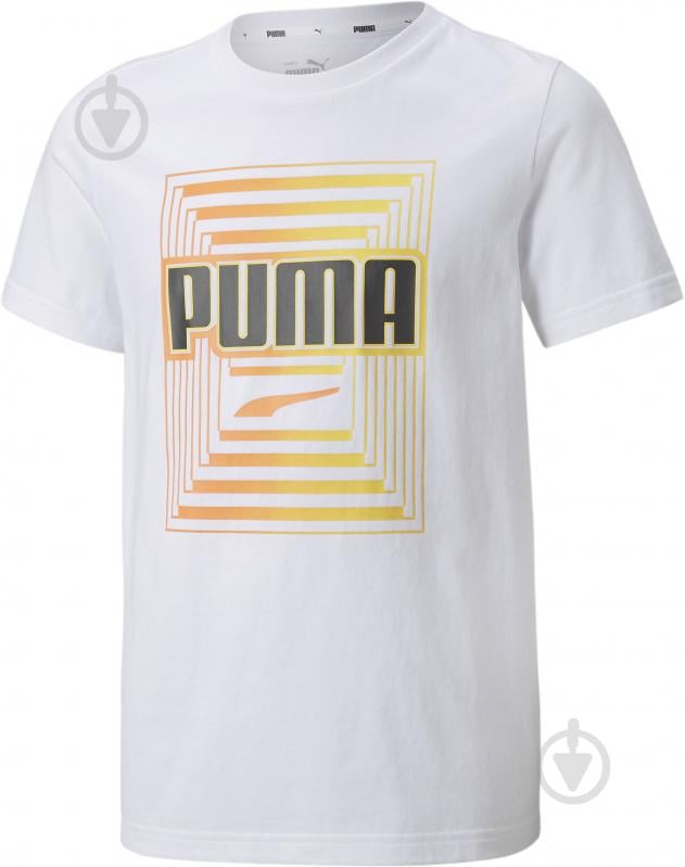 Футболка Puma Alpha Graphic Tee 84729202 белый - фото 4