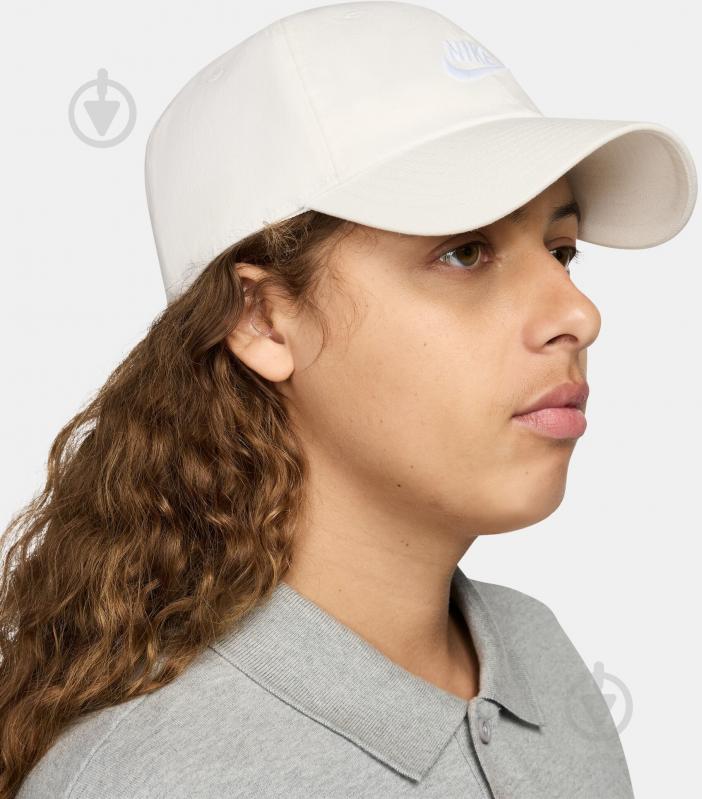 Кепка Nike U NK CLUB CAP U CB FUT WSH L FB5368-133 S-M бежевый - фото 3 Кепка Nike U NK CLUB CAP U CB FUT WSH L FB5368-133 S-M бежевый - фото 3