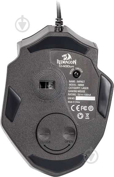 Мышка Redragon Impact RGB IR USB Black - фото 9