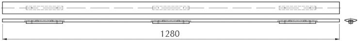 Мебельная ручка накладная Cosma M 618.96 (26841) 96 мм черный браш - фото 3