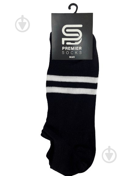 Шкарпетки чоловічі Premier Socks зі смужками р.39-41 чорний 1 шт. - фото 1