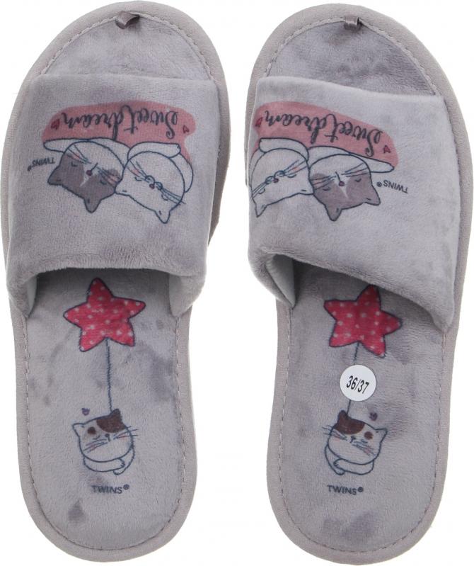 Тапочки детские Twins меховые р.34-35 в ассортименте 5630 - фото 1 Тапочки детские Twins меховые р.34-35 в ассортименте 5630 - фото 1
