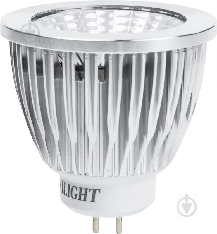 Лампа светодиодная Emilight 5 Вт MR16 прозрачная GU5.3 220 В 2700 К LED EKO MR16 5W AC220V GU5.3 2 - фото 1