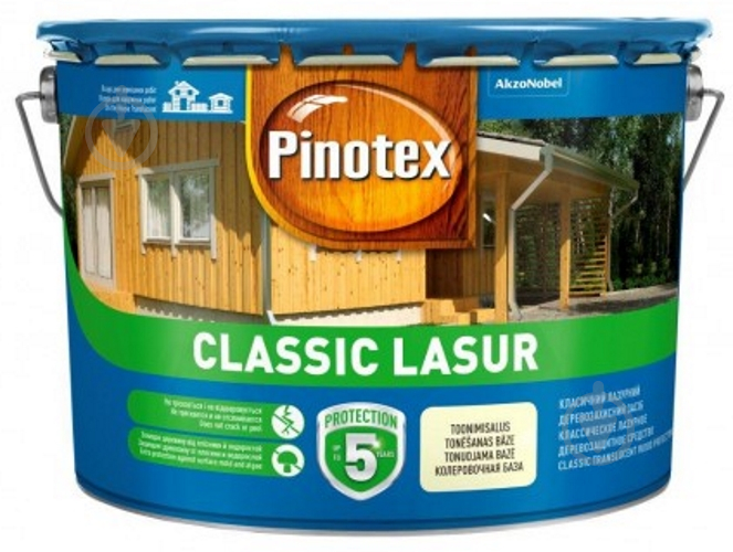 Деревозахисний засіб Pinotex Classic Lasur горіх мат 10 л - фото 2