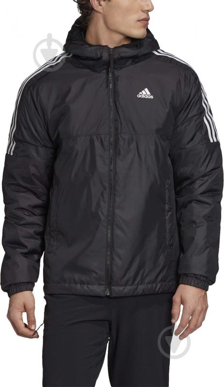 Куртка чоловіча демісезонна Adidas ESS INS HO JKT GH4601 р.L чорна - фото 1