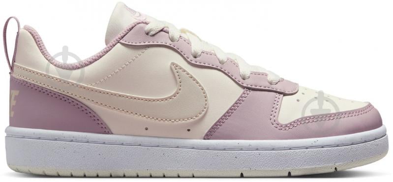 Кросівки для дівчаток демісезонні Nike COURT BOROUGH LOW RECRAFT DV5456-129 р.35,5 бежеві із рожевим - фото 1