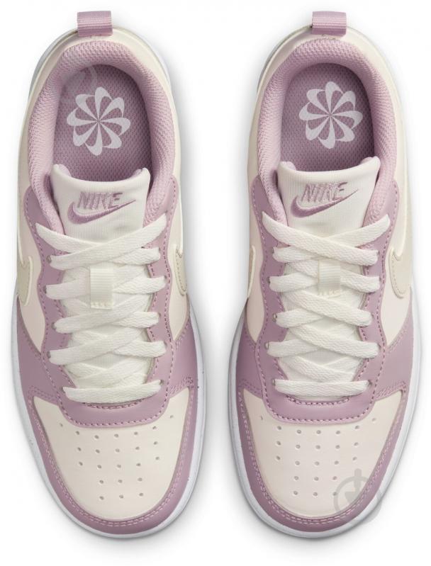 Кросівки для дівчаток демісезонні Nike COURT BOROUGH LOW RECRAFT DV5456-129 р.35,5 бежеві із рожевим - фото 7