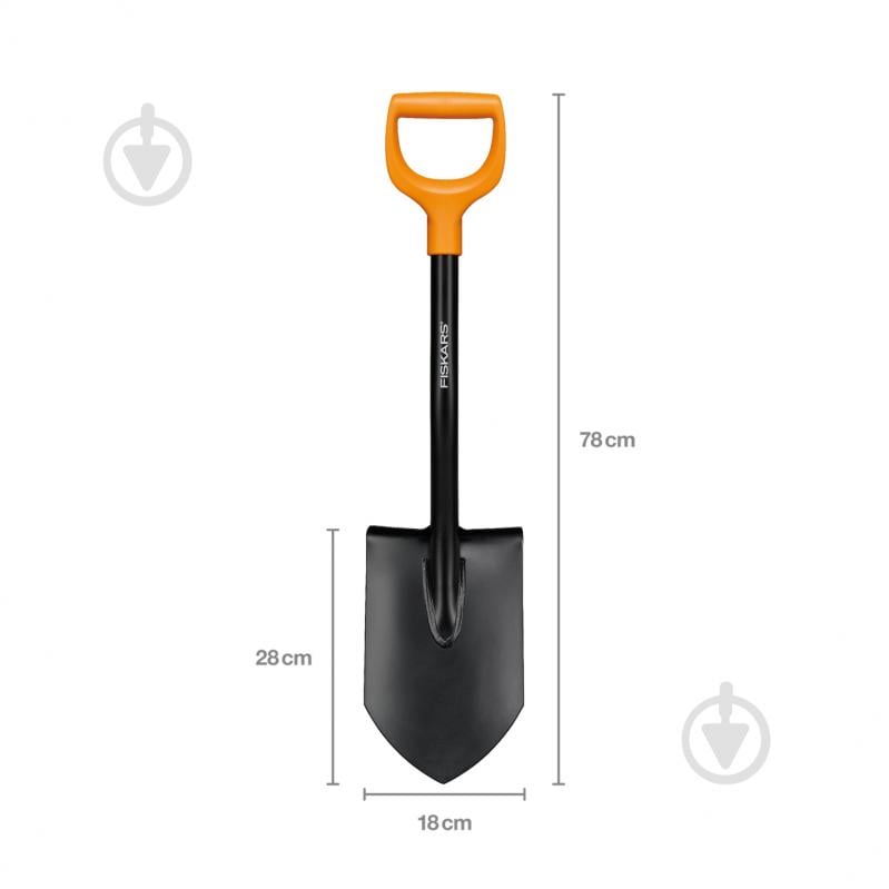 Лопата штыковая Fiskars Solid 80 см (1066715) - фото 3