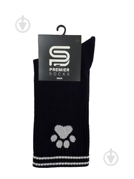 Носки мужские Premier Socks з полосками и лапками р.39-41 черный 1 шт. - фото 1