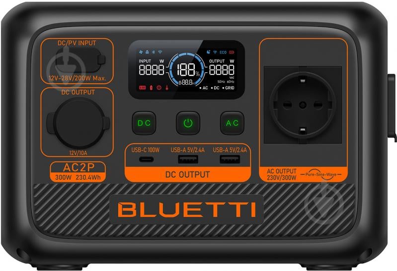 Зарядна станція BLUETTI AC2P 300W/230Wh (230 Вт·год) - фото 1