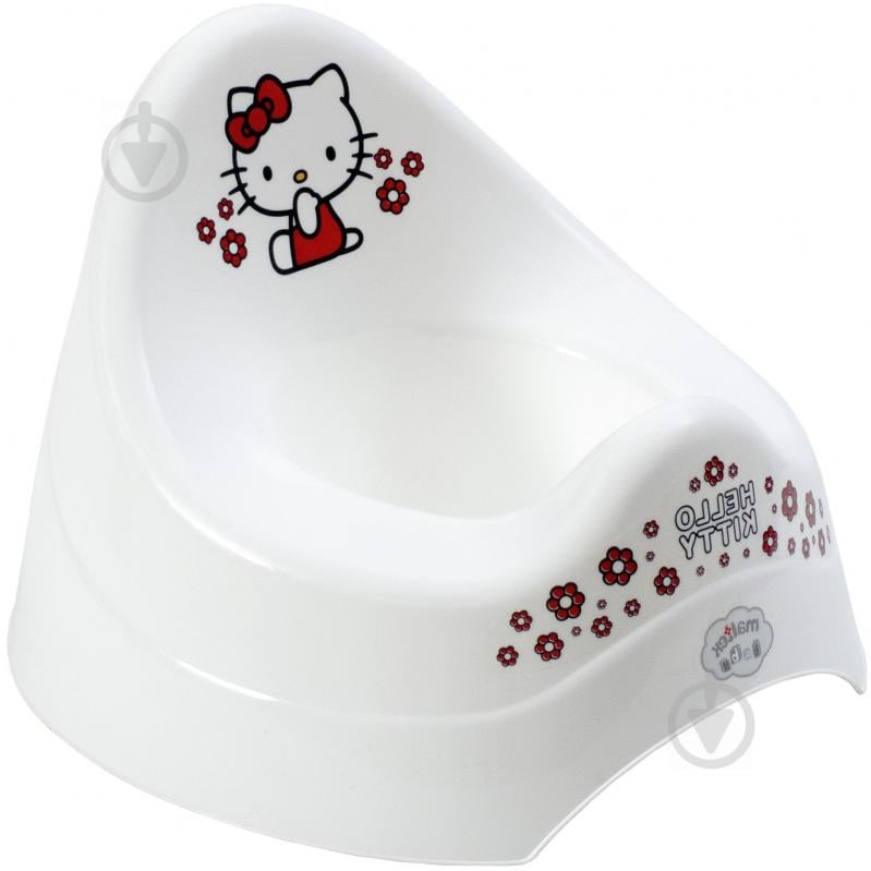 Горшок Maltex 4506 Hello Kitty белый 9854 - фото 1