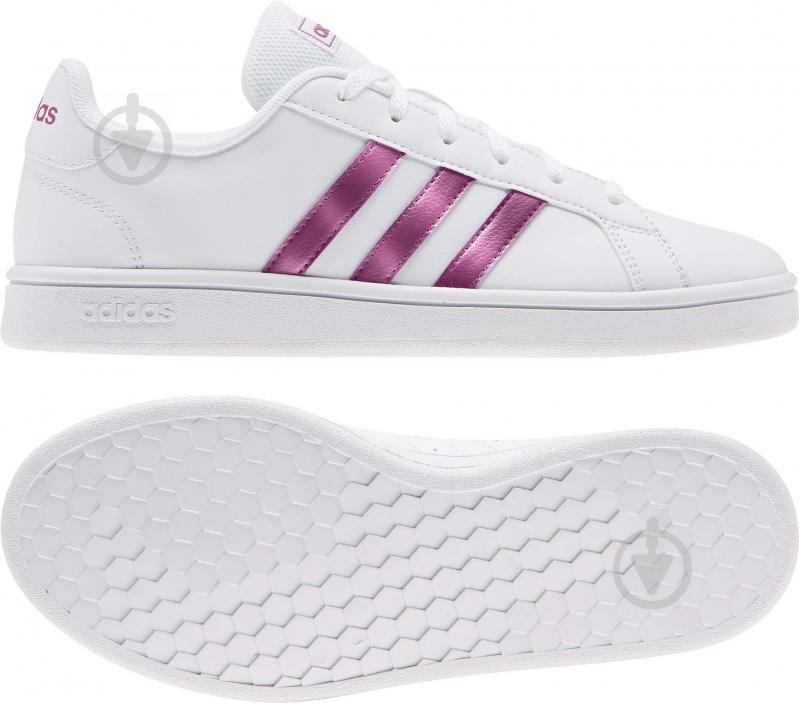 Кроссовки женские зимние Adidas GRAND COURT BASE FW0810 р.38 белые - фото 4