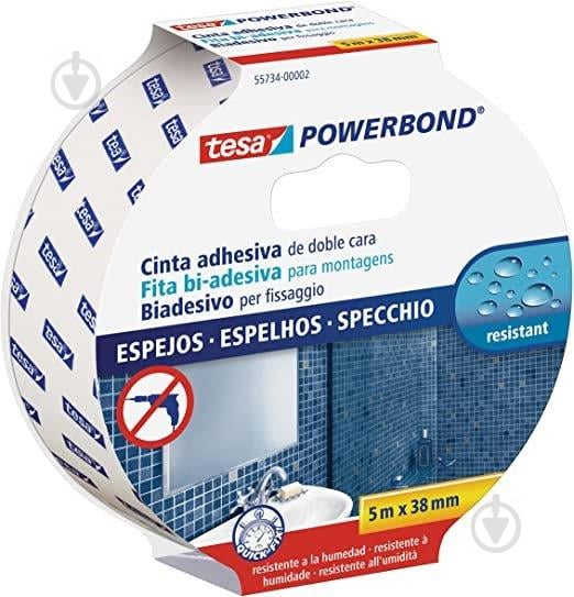 Защитная лента TESA для зеркал Powerbond 5 м х38 мм - фото 1