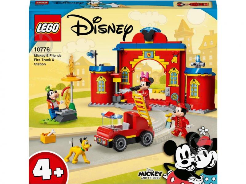 Конструктор LEGO Disney Mickey and Friend Пожежне депо й машина Міккі і його друзів 10776 - фото 1