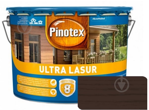 Деревозащитное средство Pinotex Ultra Lasur палисандр глянец 3 л - фото 1