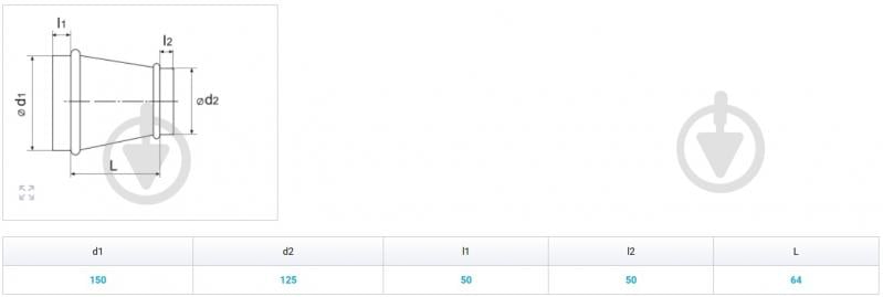 Переход Вентс Спировент 150/125 - фото 2