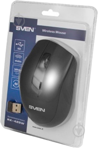 Мышка Sven RX-425W Black - фото 9