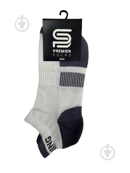 Шкарпетки чоловічі Premier Socks спорт сітка р.39-41 білий 1 шт. - фото 1