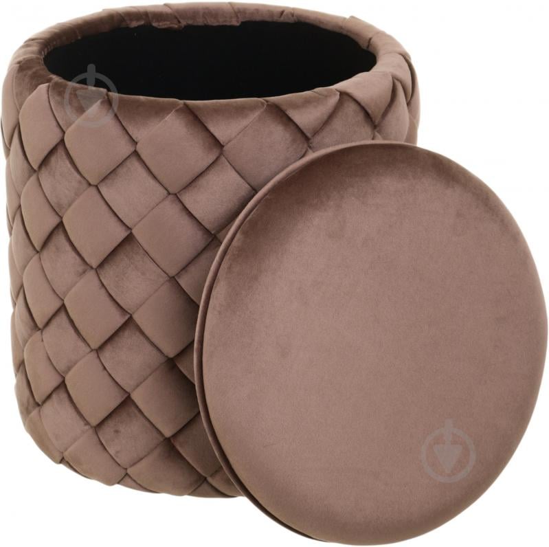 Скриня-пуф Sensio для зберігання Linea 375х415х375 мм коричневий (HS-CR1S) - фото 2 Скриня-пуф Sensio для зберігання Linea 375х415х375 мм коричневий (HS-CR1S) - фото 2