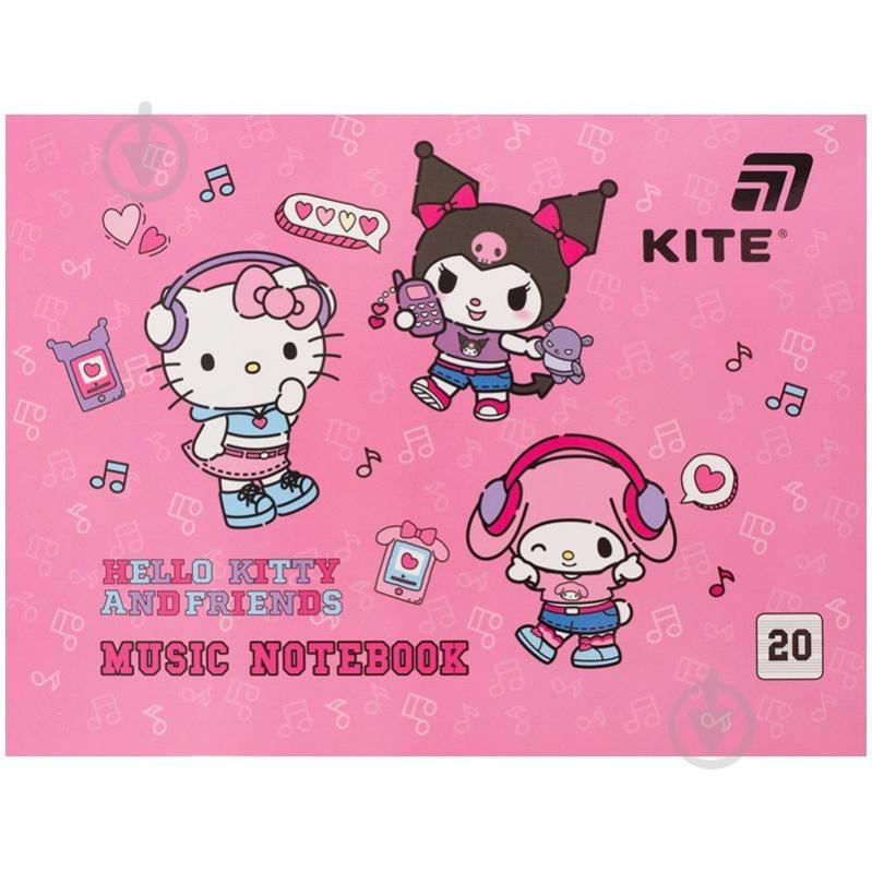 Тетрадь для нот А5 20 лист. Hello Kitty KITE - фото 1 Тетрадь для нот А5 20 лист. Hello Kitty KITE - фото 1
