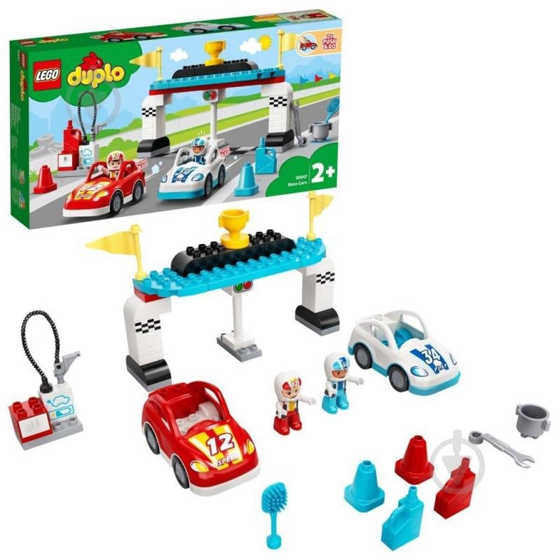 Конструктор LEGO DUPLO Гоночні автомобілі 10947 - фото 2
