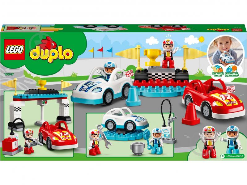 Конструктор LEGO DUPLO Гоночні автомобілі 10947 - фото 3